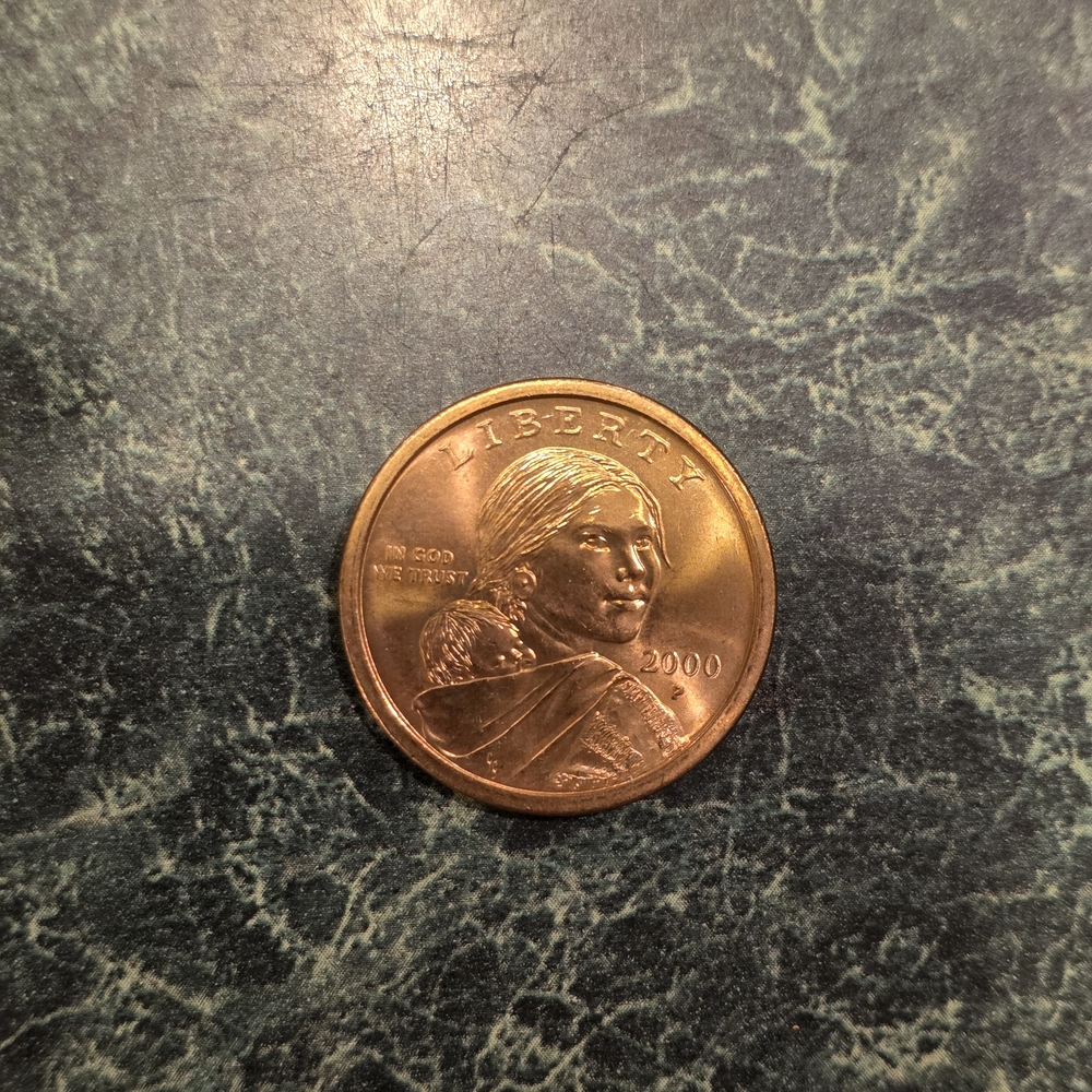 The Sacagawea Golden Dollar Coin 2000 P